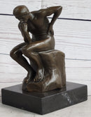 The Thinker by Auguste Rodin Miniature Bronze on Marble Base
