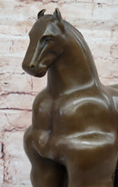 Fernando Botero Trojan Horse Abstract Bronze Sculpture