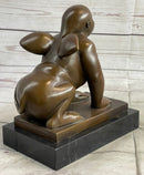 Greek Sphinx Bronze Sculpture Art Deco Lost Wax by Botero