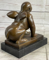 Greek Sphinx Bronze Sculpture Art Deco Lost Wax by Botero