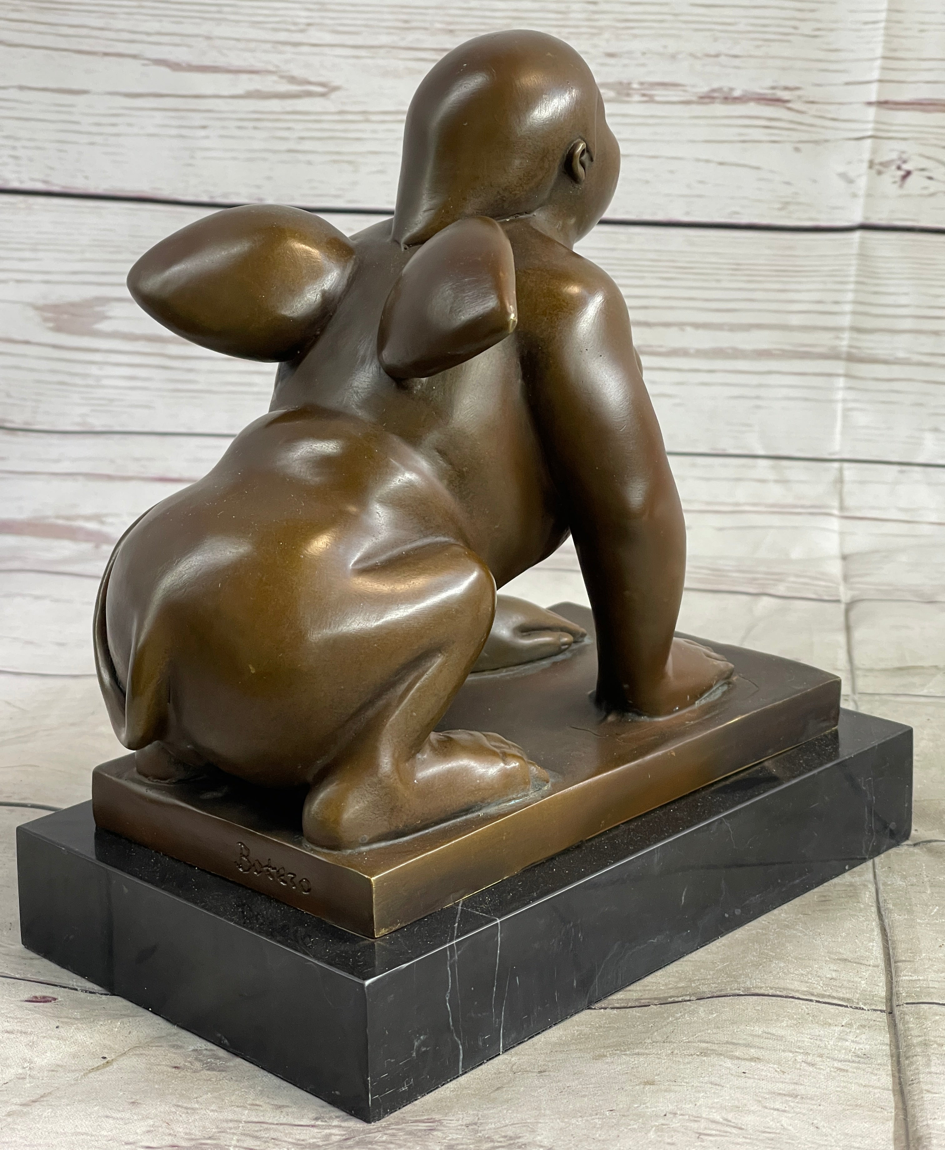 Greek Sphinx Bronze Sculpture Art Deco Lost Wax by Botero