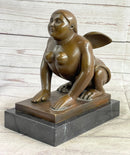Greek Sphinx Bronze Sculpture Art Deco Lost Wax by Botero