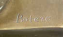 Fernando Botero Plump Woman Bronze Marble Base