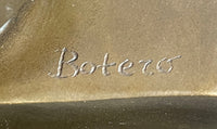 Fernando Botero Plump Woman Bronze Marble Base