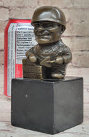 Construction Worker Bricklayer Bronze Bookend 5.5" 2.5"