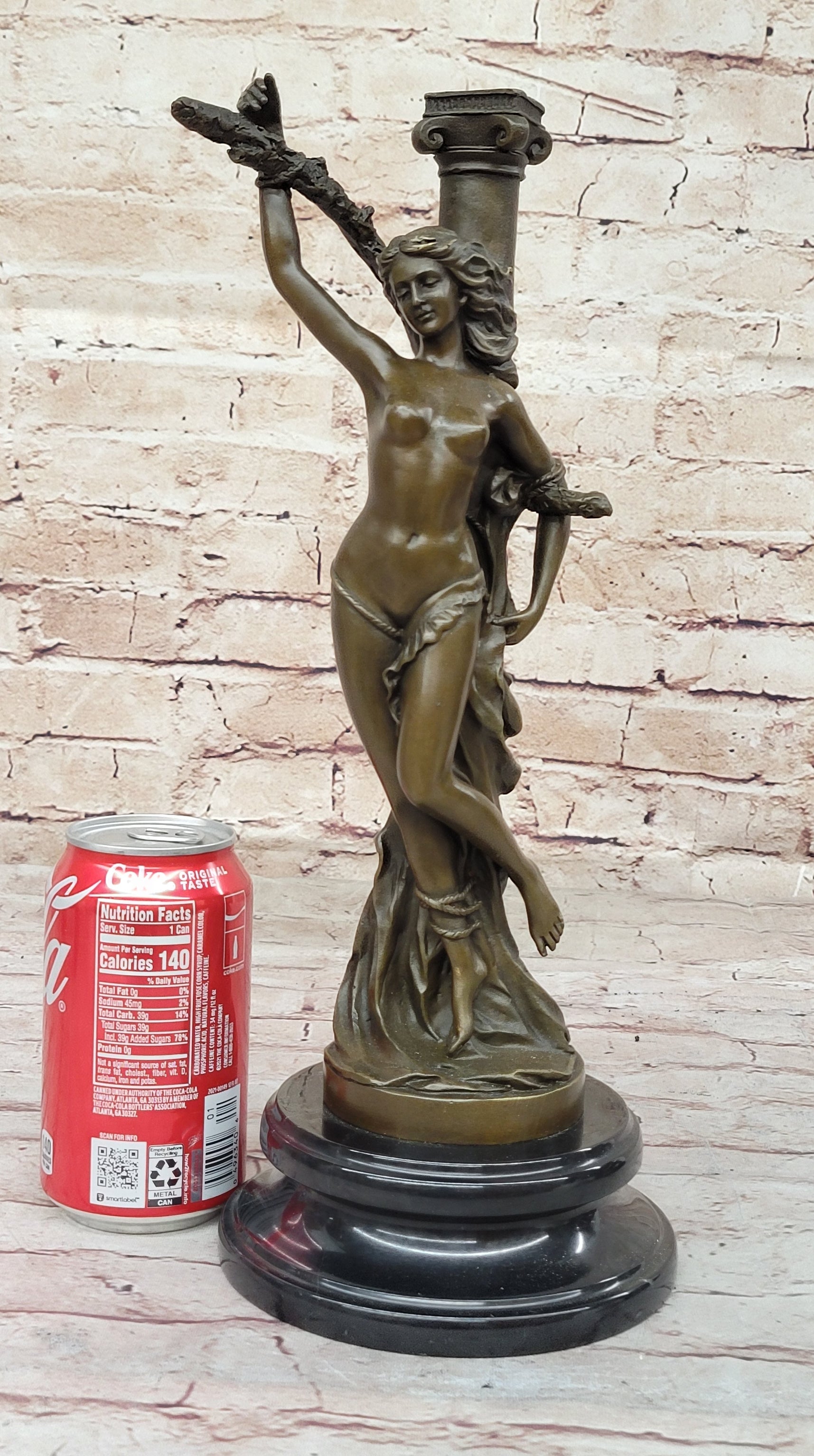 Nude Captive Woman Bronze Sculpture Art Deco Mythological