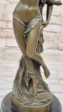 Nude Captive Woman Bronze Sculpture Art Deco Mythological