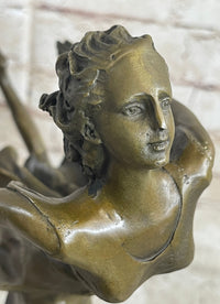 Female Dancer Skater Bronze Sculpture Degas 15" x 9.5"