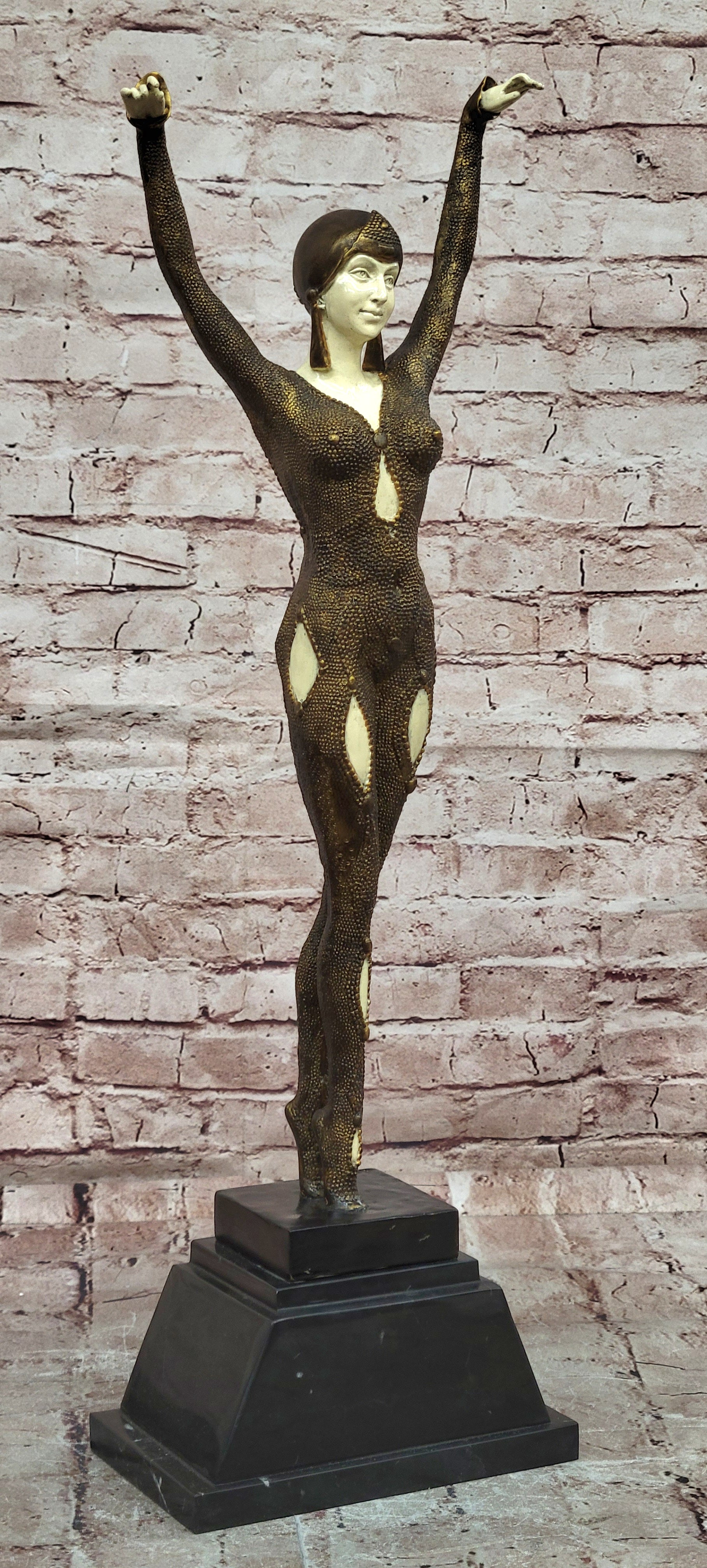 Star Fish Dancer with Cold Paint by Chiparus Bronze sculpture Art Deco Statue