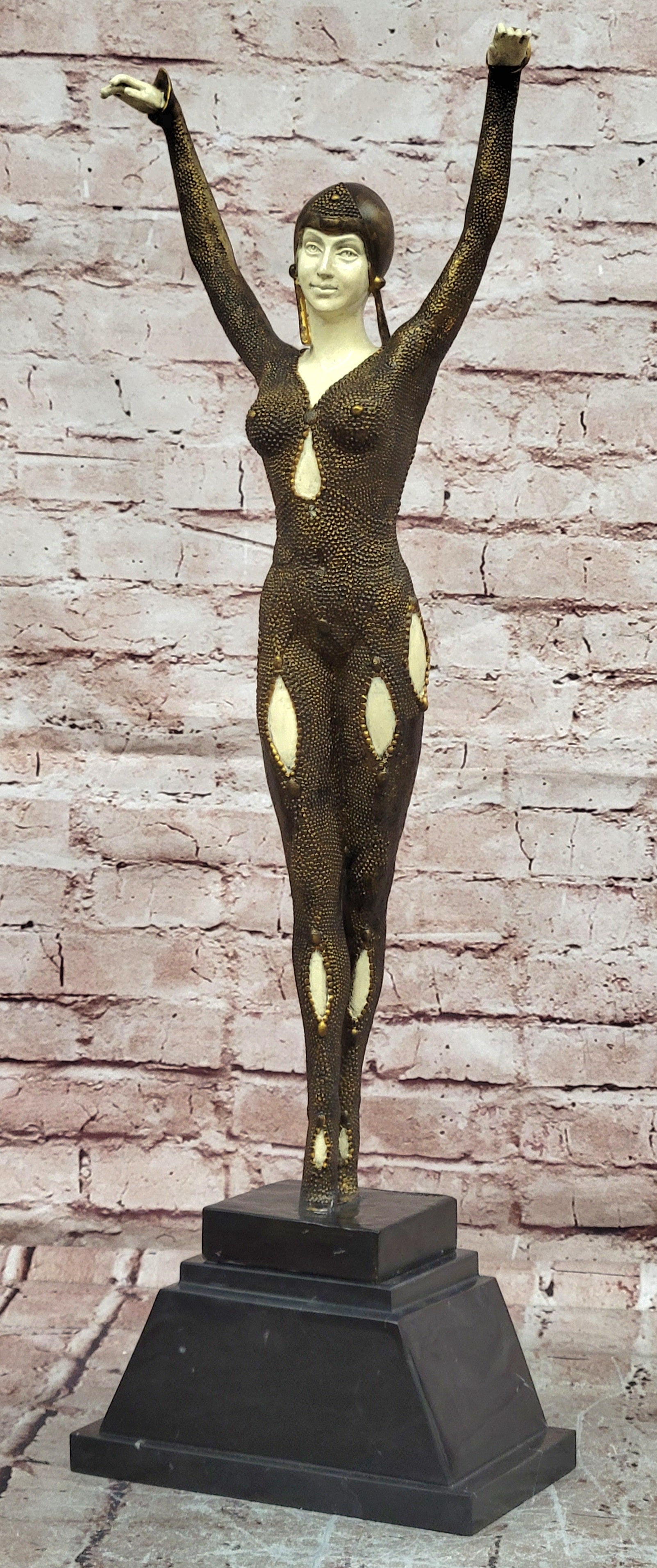 Star Fish Dancer with Cold Paint by Chiparus Bronze sculpture Art Deco Statue