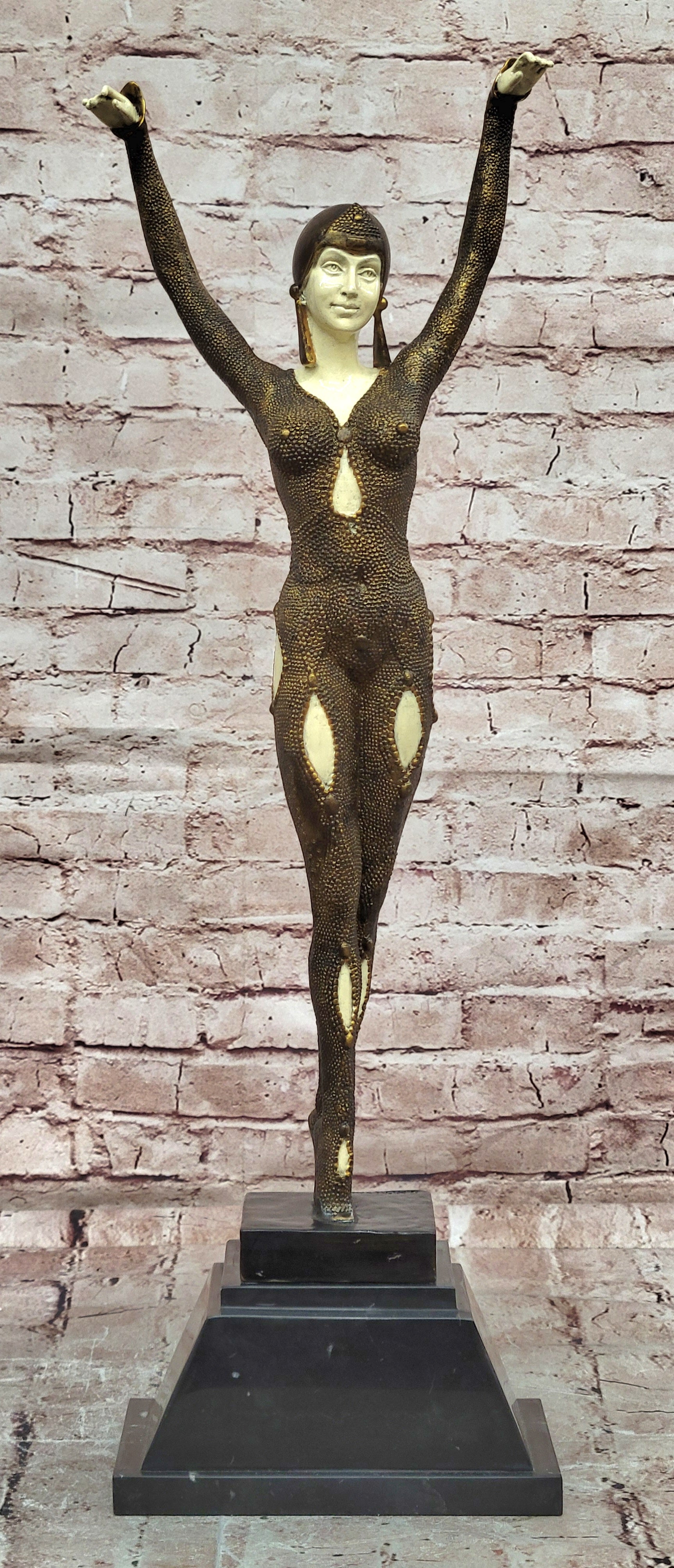 Star Fish Dancer with Cold Paint by Chiparus Bronze sculpture Art Deco Statue