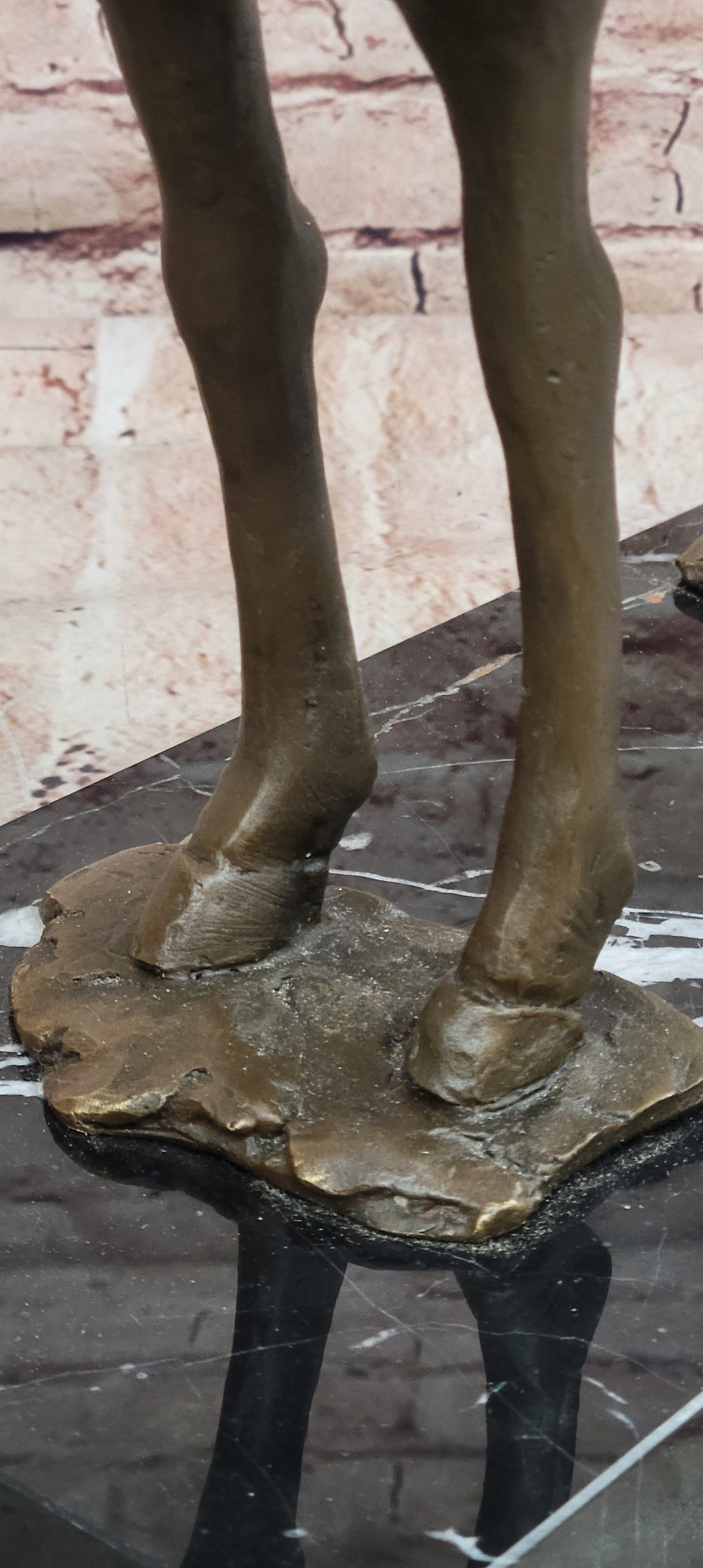 Modern Bronze Sculpture Boy Sitting on Horseback Signed Statue Hot Cast Figure