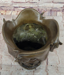Bronze Vase with Sculpted Horses – Equestrian Art