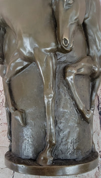 Bronze Vase with Sculpted Horses – Equestrian Art