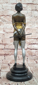 Bronze Sculpture Entitled ''The Riding Crop'' by Art Deco Artist Bruno Zach Sale