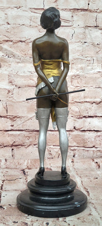 Bronze Sculpture Entitled ''The Riding Crop'' by Art Deco Artist Bruno Zach Sale