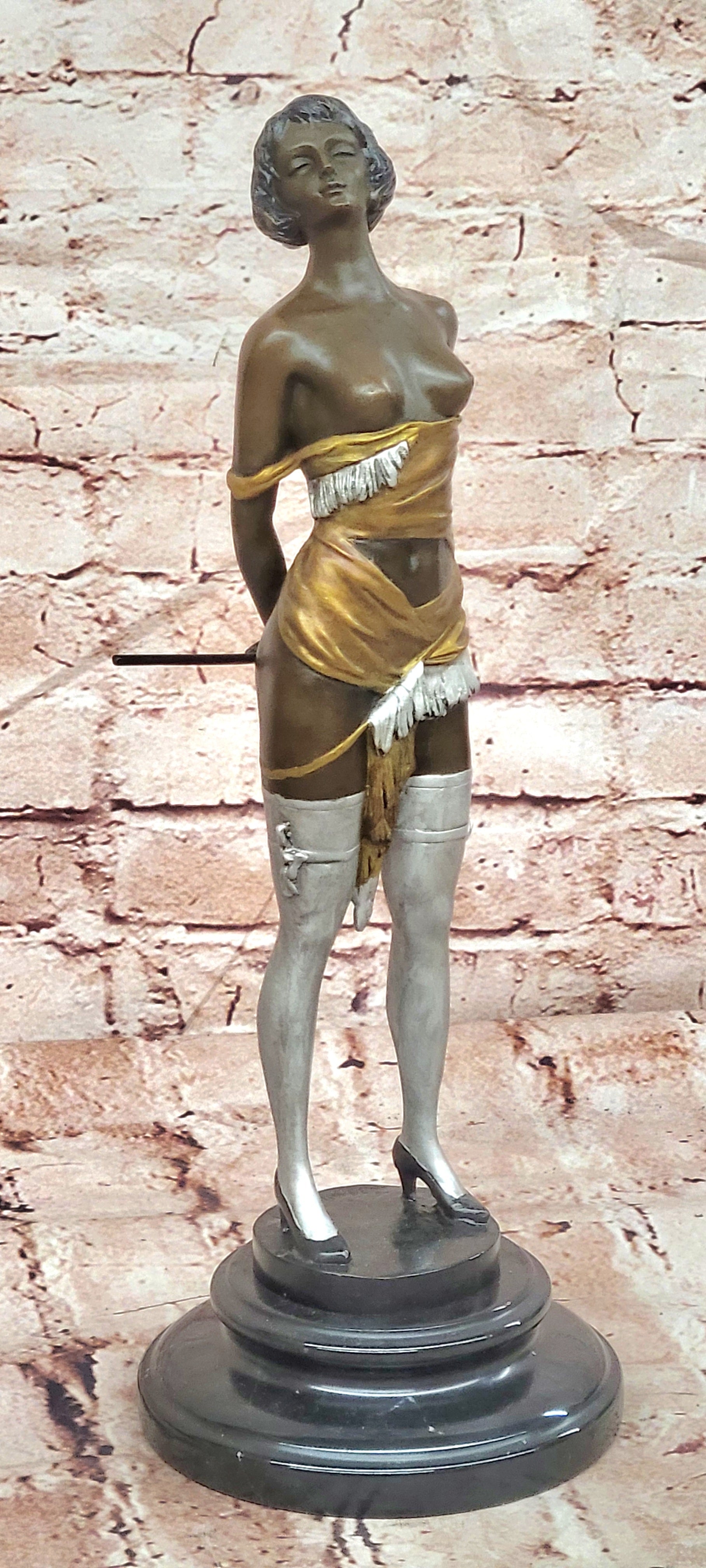 Bronze Sculpture Entitled ''The Riding Crop'' by Art Deco Artist Bruno Zach Sale