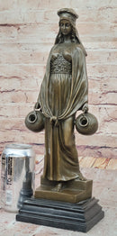 Aldo Vitaleh Water Carrier – Bronze Sculpture on Marble Base