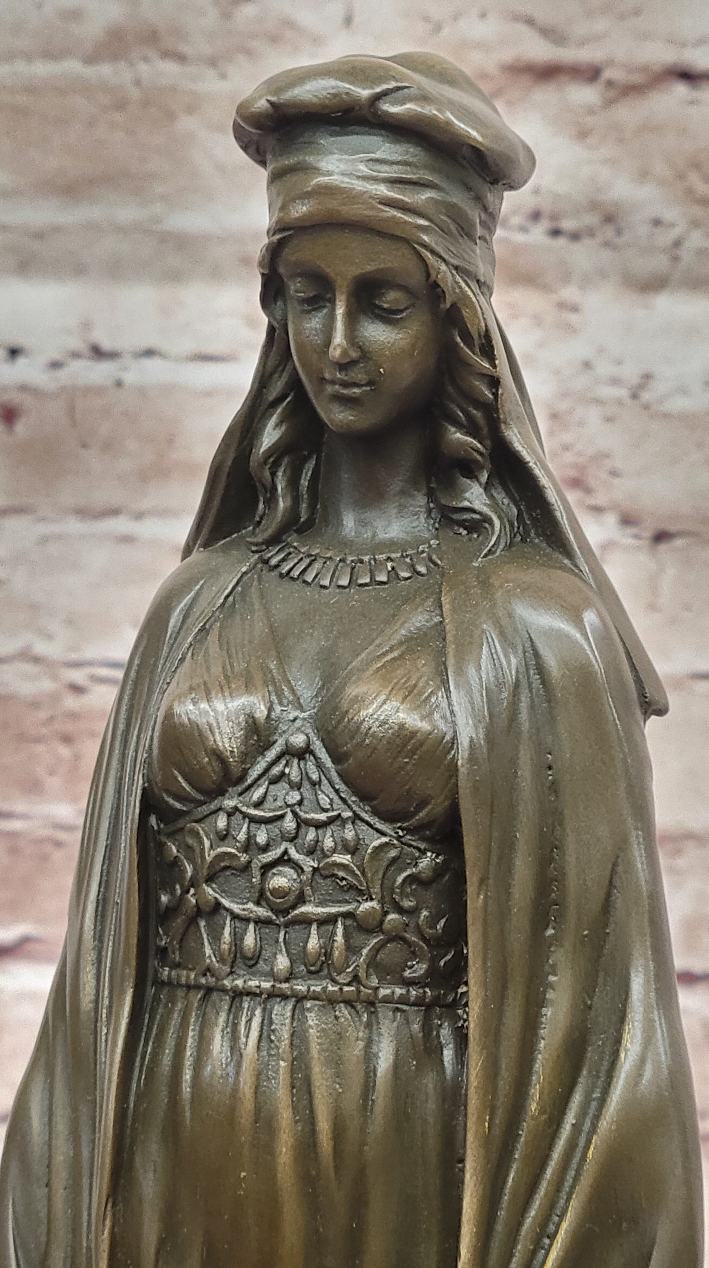 Aldo Vitaleh Water Carrier – Bronze Sculpture on Marble Base