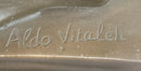 Aldo Vitaleh Water Carrier – Bronze Sculpture on Marble Base