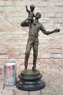 Signed Original Aldo Vitaleh Father and Son Bronze Statue Sculpture Artwork Home Decor