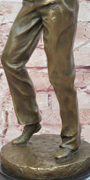 Signed Original Aldo Vitaleh Father and Son Bronze Statue Sculpture Artwork Home Decor
