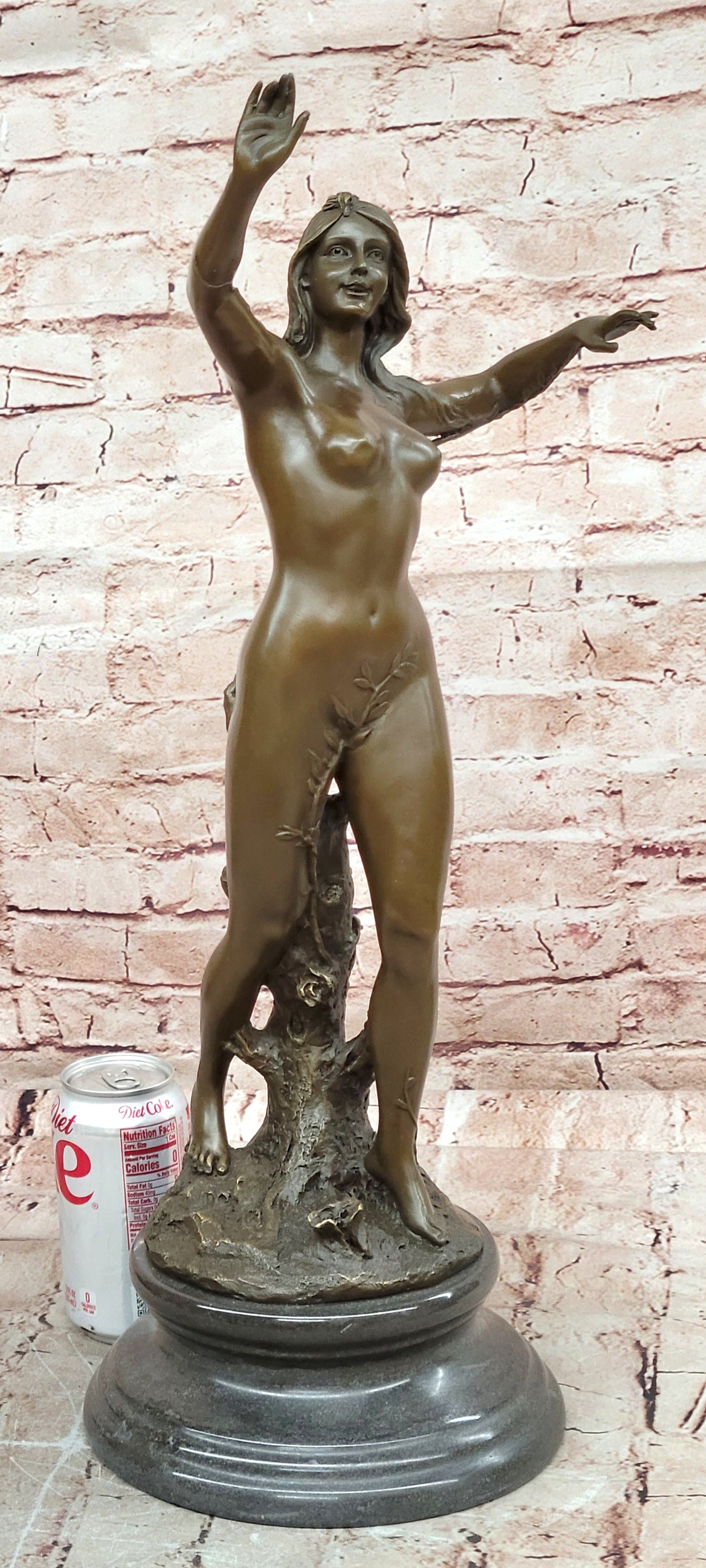 Venus Goddess of Love Bronze Statue Sculpture Signed Original Cesaro Decor