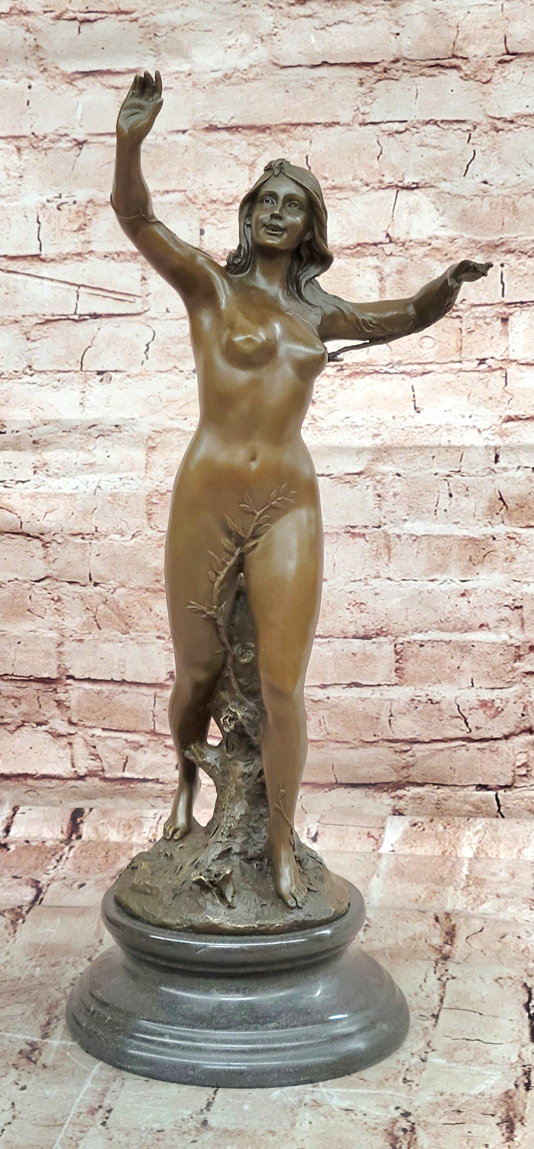 Venus Goddess of Love Bronze Statue Sculpture Signed Original Cesaro Decor
