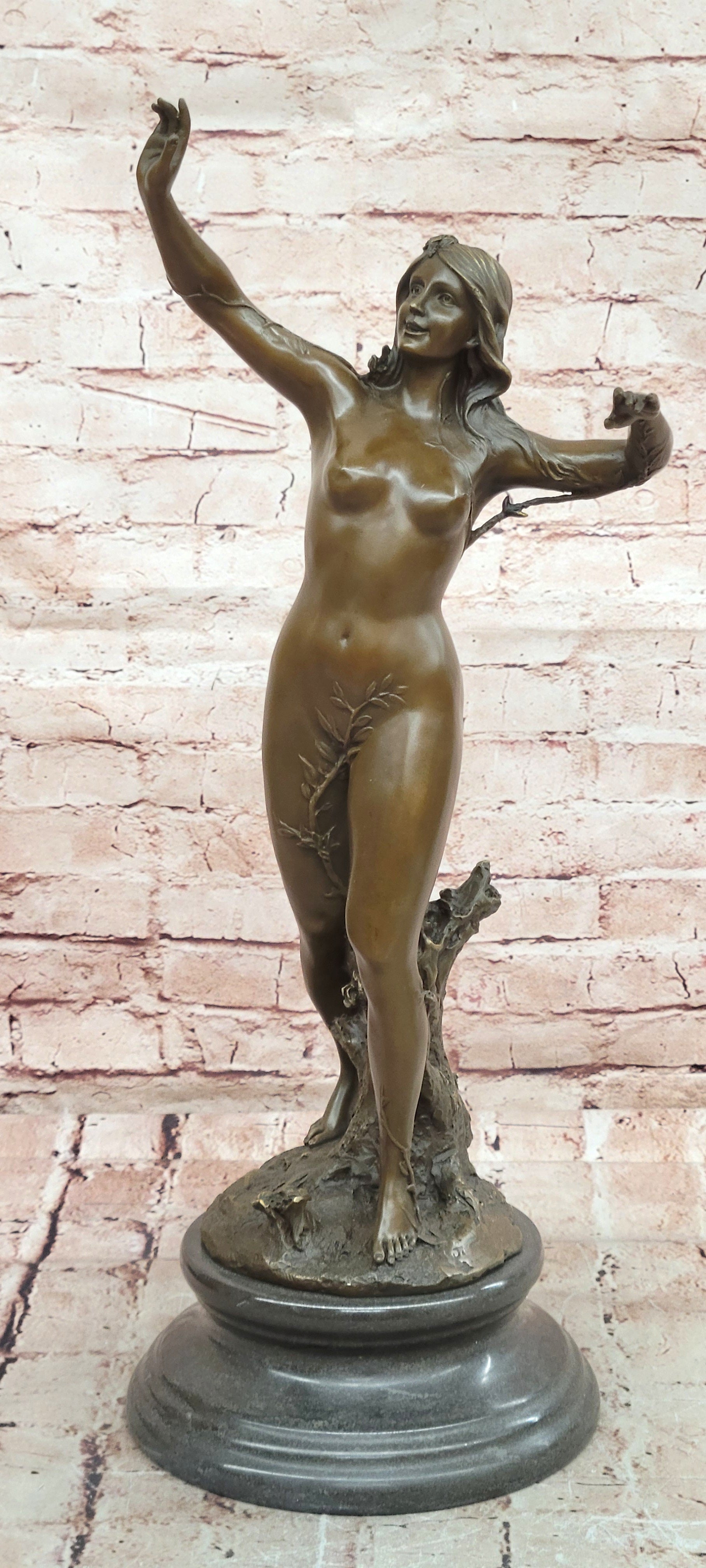 Venus Goddess of Love Bronze Statue Sculpture Signed Original Cesaro Decor