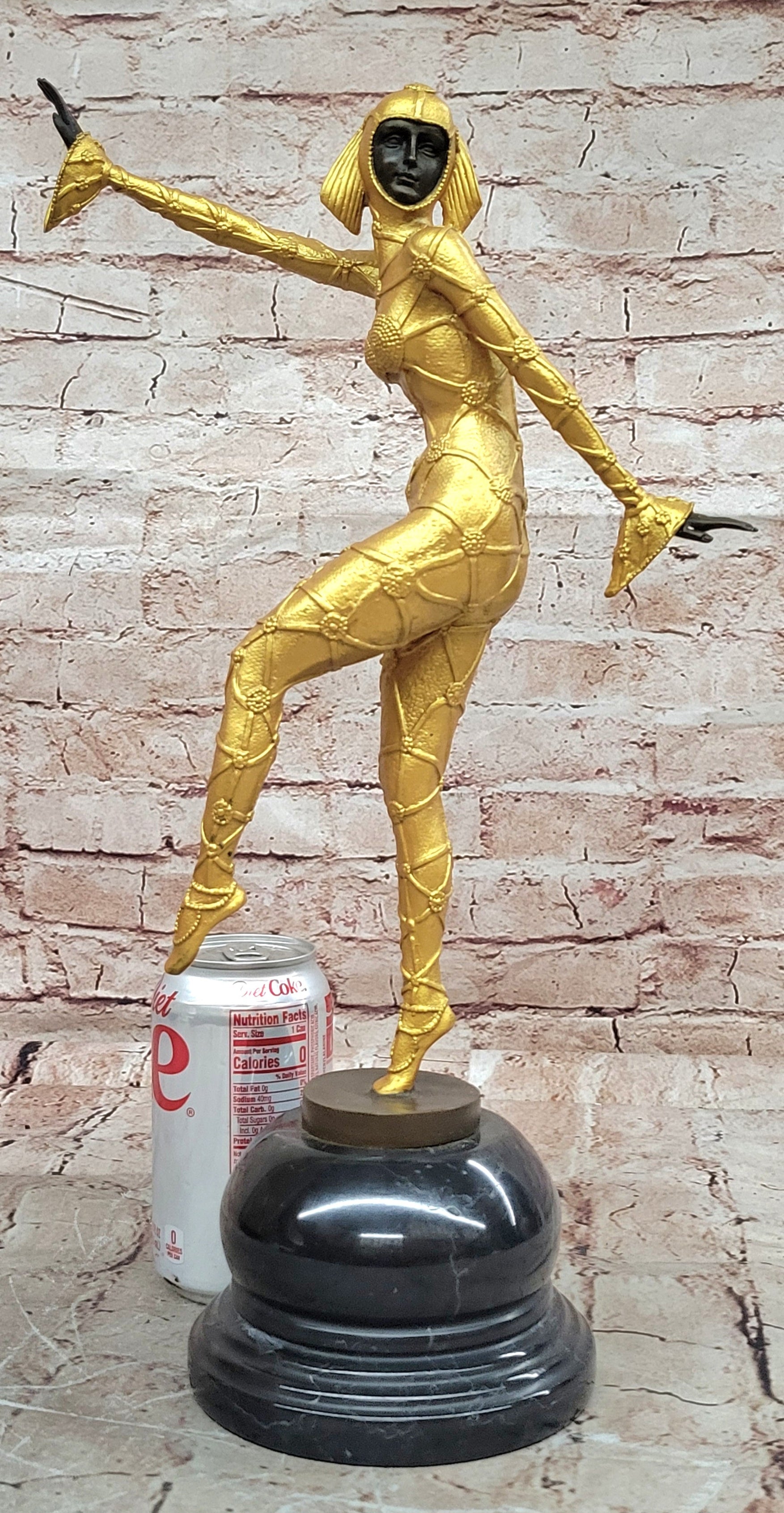 Art Deco statue1920 Style by Demetre Chiparus Genuine Bronze Sculpture