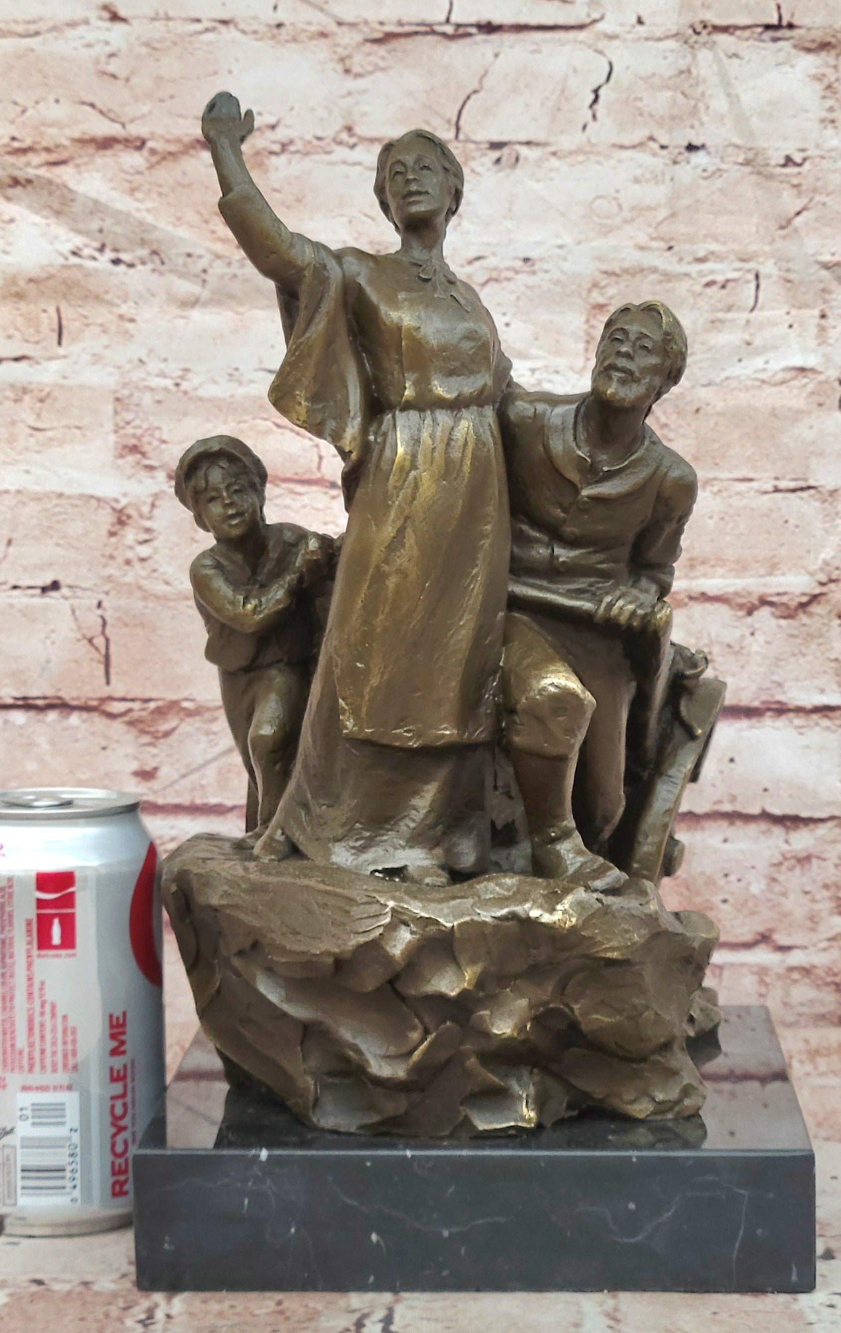 Village Family Bronze Statues and Figurine Artwork Metal Sculpture by Mavchi