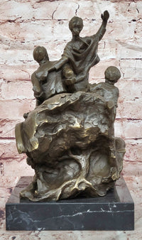 Village Family Bronze Statues and Figurine Artwork Metal Sculpture by Mavchi