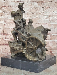 Village Family Bronze Statues and Figurine Artwork Metal Sculpture by Mavchi