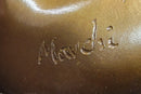 Special Patina Sexy Nude Woman Bronze Sculpture by Italian Artist Mavchi