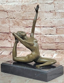 Signed Milo European Bronze Art Deco Nude Female Erotic Artwork