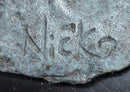 Signed Original Mario Nick Batter Up Baseball Player in Bronze Sculpture