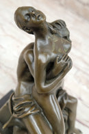 Erotic Bronze Statue Sculpture Couple Having Sex Reverse Cowgirl on Chair 7" x "5