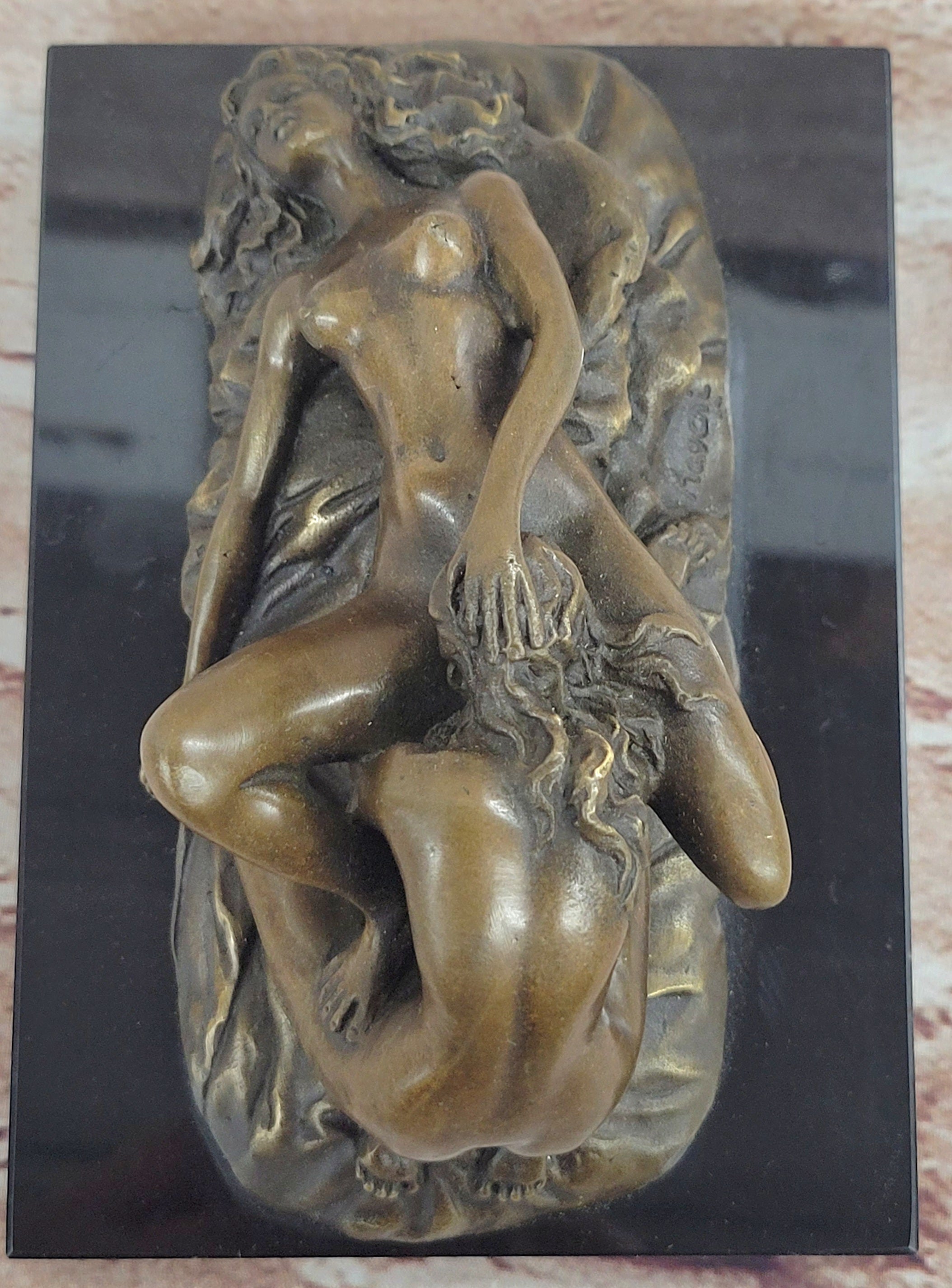 Female Lovers Lesbian Oral Sex Erotic Art Statue Sculpture Mavchi Tribute to J.M. Lambeaux EPA-113