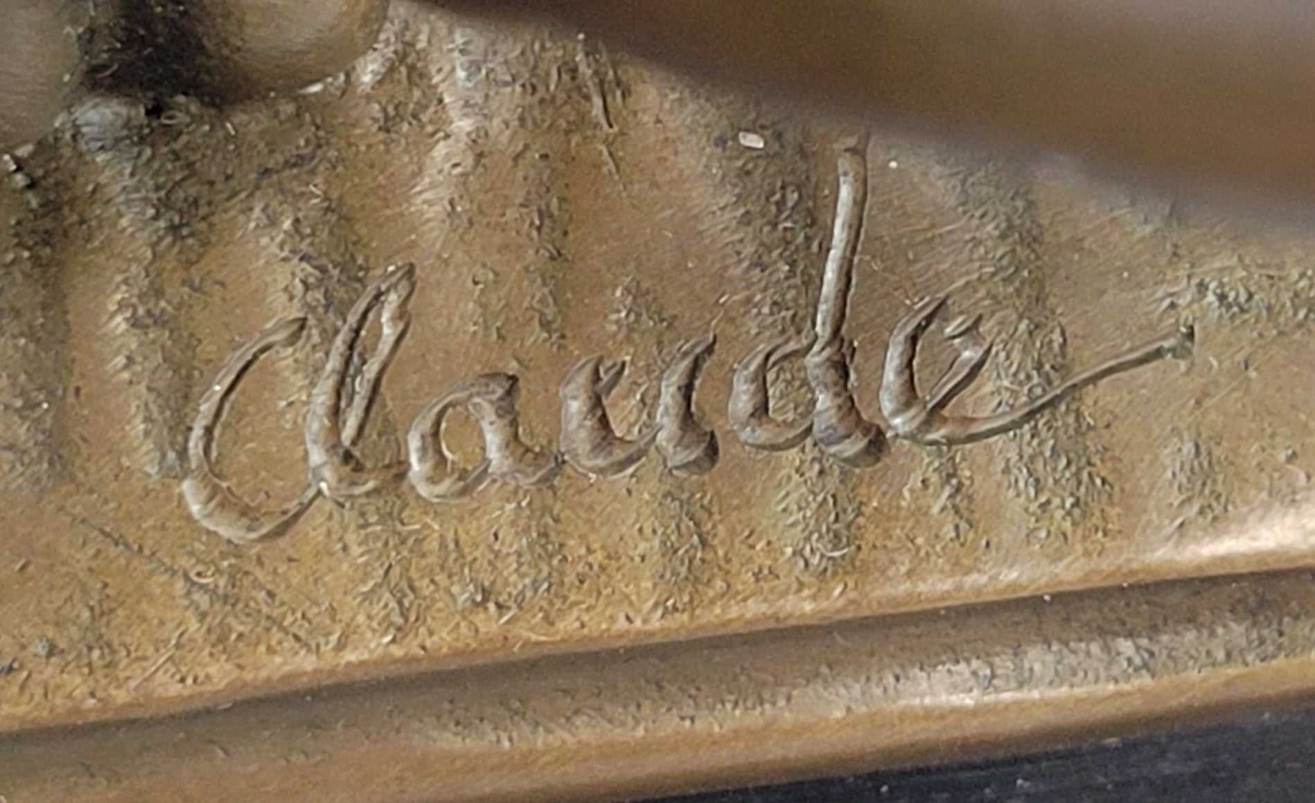 Two Nude Women Watering Their Plants (Penises) Erotic Bronze Sculpture Marble Base 5.5 x 9"
