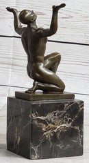 Abstract Modern Art Mid Century Nude Naked Male Athlete Bronze Sculpture Sale