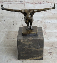 The Athlete by Miguel Lopez Solid Bronze Sculpture