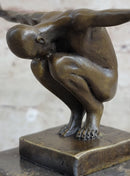 The Athlete by Miguel Lopez Solid Bronze Sculpture