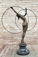 Bronze Sculpture Erotic Art Deco Vintage Style Figure Statue by Cesaro