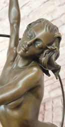 Bronze Sculpture Erotic Art Deco Vintage Style Figure Statue by Cesaro