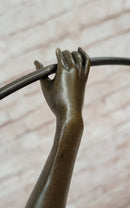 Bronze Sculpture Erotic Art Deco Vintage Style Figure Statue by Cesaro