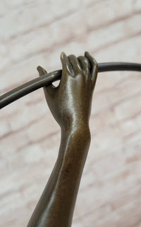 Bronze Sculpture Erotic Art Deco Vintage Style Figure Statue by Cesaro