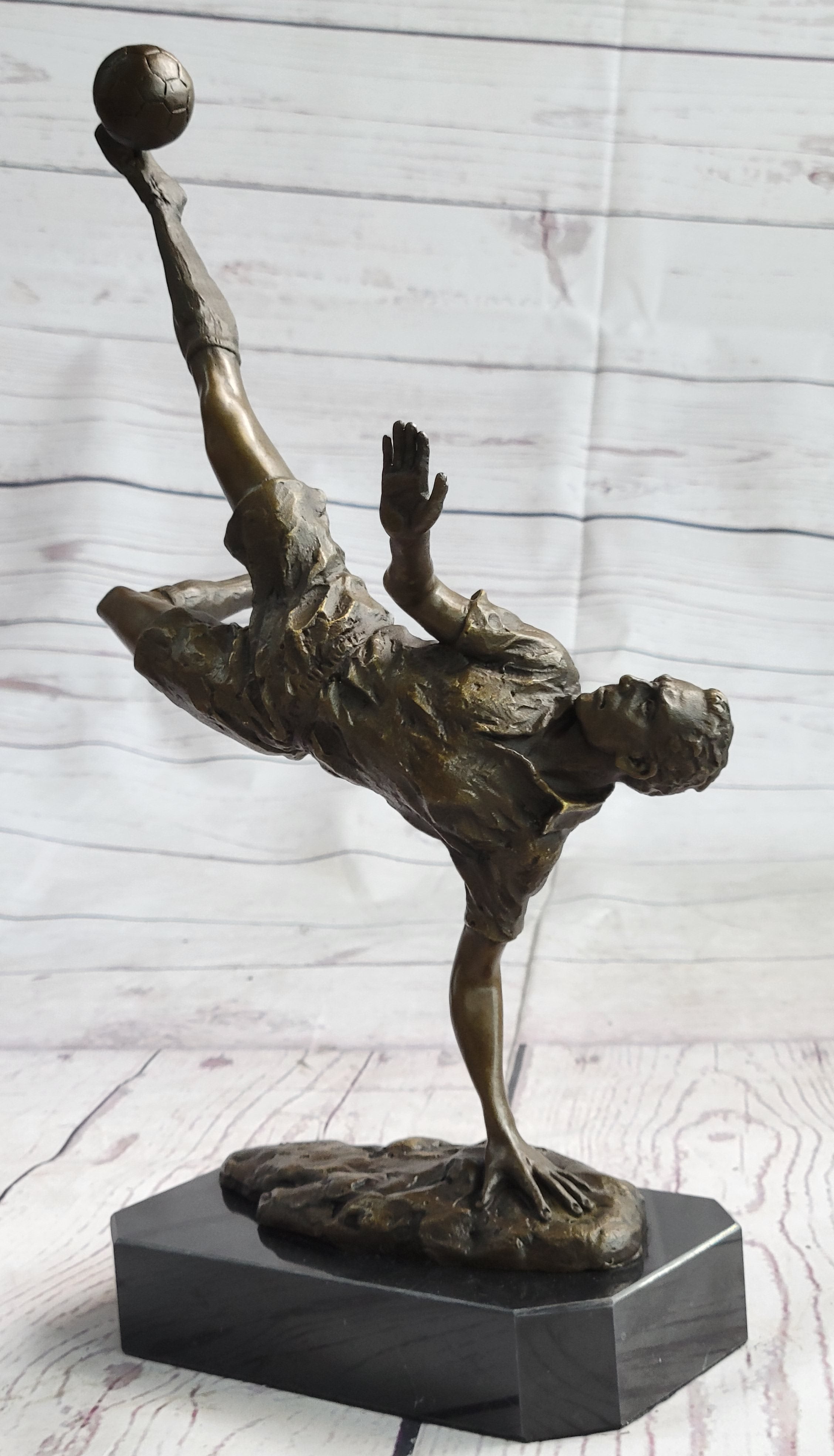 Soccer Trick Shot Bronze Trophy 14" x 10"