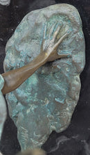 Soccer Trick Shot Bronze Sculpture on Marble Base