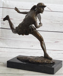 Female Tennis Star Player Trophy Bronze by Artist Milo