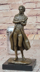 Bronze 19th-Century Gentleman in Formal Attire Signed Milo